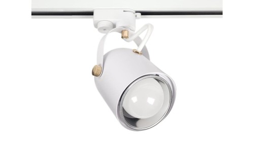Lampa Szynowa E27 Jednofazowa Biała Regulowana