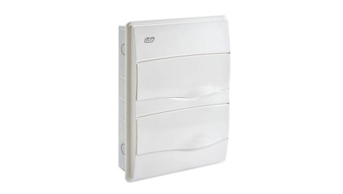 IP40 Rozdzielnica modułowa 2x12 ORO podtynkowa (drzwi białe) PE+N