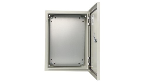 Hermetyczna obudowa metalowa AWOH304015 IP66 z płytą montażową