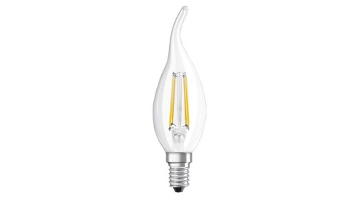 Żarówka LED E14 BA35 3,4W = 40W 470lm 2700K Ciepła 300 CRI90 Filament OSRAM SUPERSTAR+ Ściemnialna