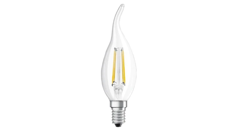 Żarówka LED E14 BA35 3,4W = 40W 470lm 2700K Ciepła 300 CRI90 Filament OSRAM SUPERSTAR+ Ściemnialna