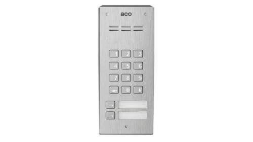 Panel domofonowy COMO-PRO, audio, 2 przyciski, zamek szyfrowy, czytnik breloków, natynkowy, stal nierdzewna COMO-PRO-CODE-A2 NT