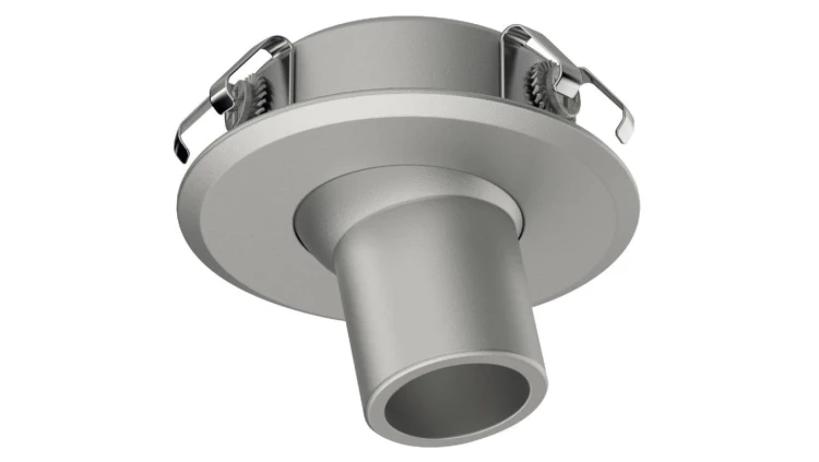 Oprawa punktowa, srebrna, Häfele Lighting LED 2093, 12V (monochromatyczna), wpuszczana, 3000K, 83372056