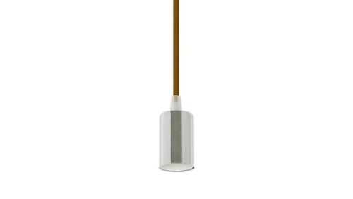 Lampa dekoracyjna wisząca oprawka chrom + przewód brązowy dł:1000mm E27 max 60W IP20 V-TAC VT-7338-BN
