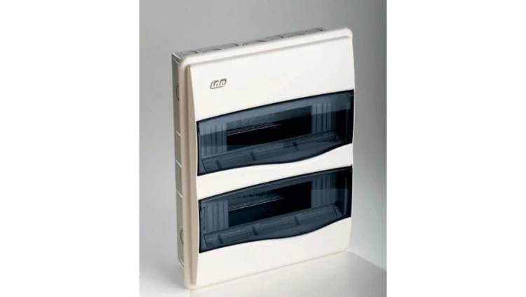 IP40 Rozdzielnica modułowa 2x12 ORO podtynkowa (drzwi transparentne) PE+N