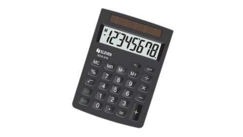 ELEVEN kalkulator biurowy ECO-210 czarny