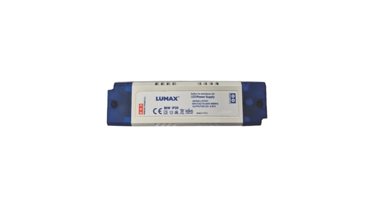 Zasilacz do oświetlenia LED montażowy IP20 80W, 12V, 6.67A, 166x44x28mm