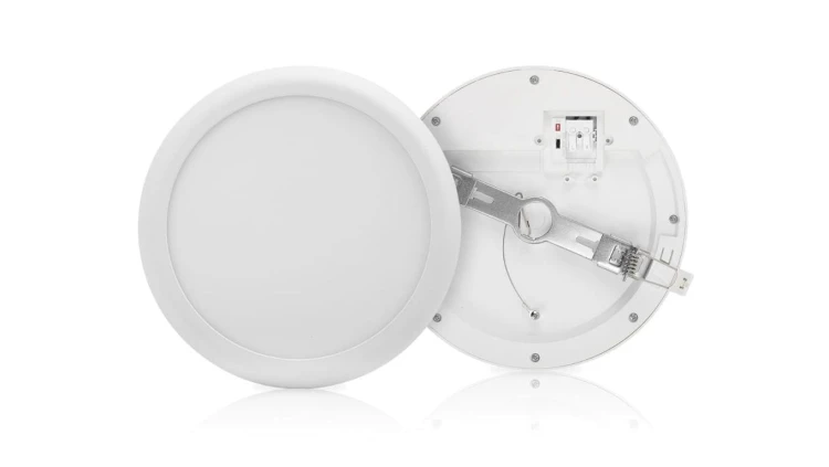 Plafon LED 2w1 Pherkad Round 8/12W 3000K-6000K IP44 Natynkowy Podtynkowy