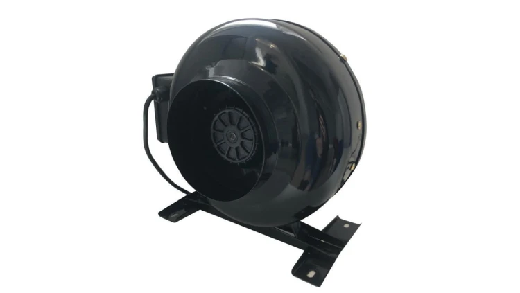 Wentylator kanałowy PROMIENIOWY metalowy 160 mm 550m3/h łożyska kulkowe
