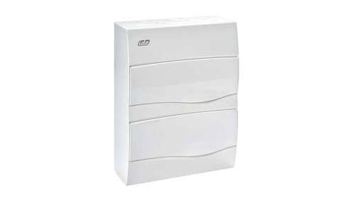 IP40 Rozdzielnica modułowa 2x12 COMBI natynkowa (drzwi białe) PE+N