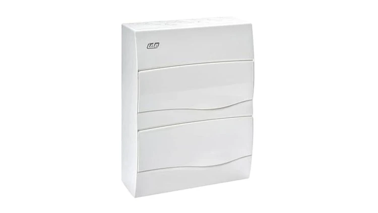 IP40 Rozdzielnica modułowa 2x12 COMBI natynkowa (drzwi białe) PE+N