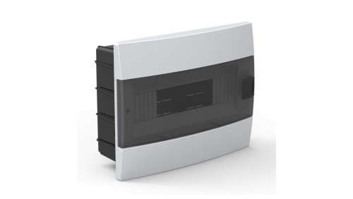 Rozdzielnica podtynkowa 12-modułowa 285x223x110mm biała dymna 600.000.121 HOROZ ELECTRIC