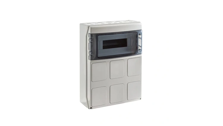 IP65 Rozdzielnica budowlana 1x12 STAR (1500V DC) z otworami na gniazda przemysłowe