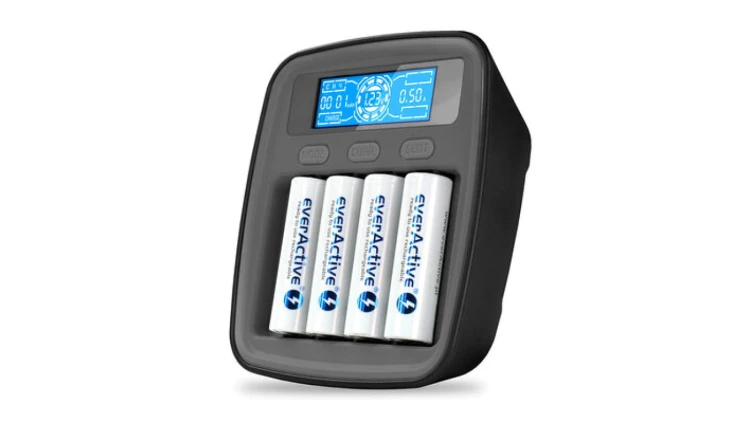 Ładowarka akumulatorków USB-C Ni-MH profesjonalna everActive NC-1000M v2