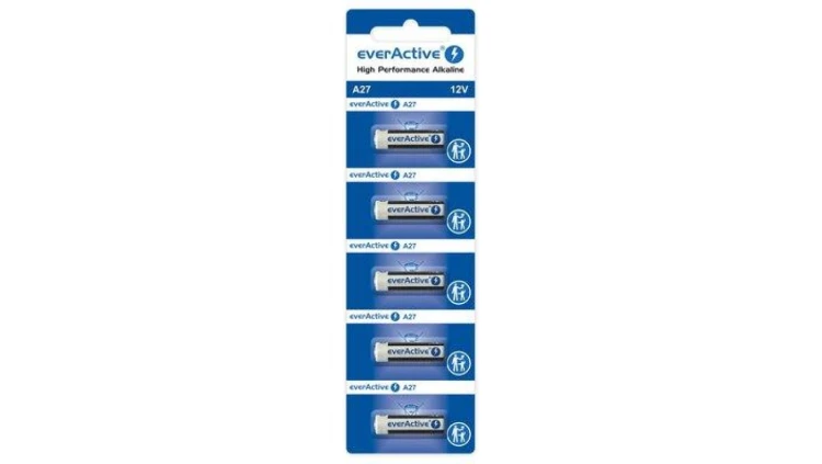 5 x baterie alkaliczne everActive 27A 12V