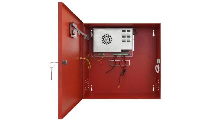 Zasilacz do systemów przeciwpożarowych PPOŻ 420x407x178mm EN54C-10A17LCD 27,6V/10A/2x40Ah/LCD