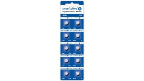 10 x bateria alkaliczna mini everActive AG0 G0 LR521 LR63