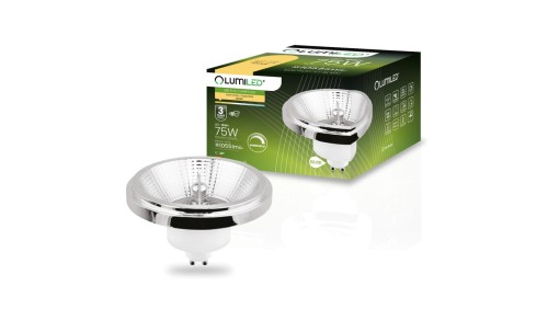 Żarówka LED GU10 ES111 10W = 75W 1055lm 3000K Ciepła 38 Srebrna LUMILED