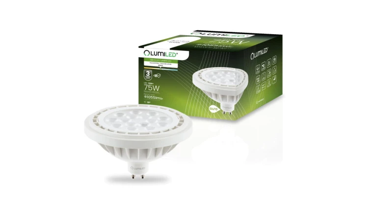 Żarówka LED ES111 GU10 10W = 75W 1055lm 4000K Neutralna 38 LUMILED