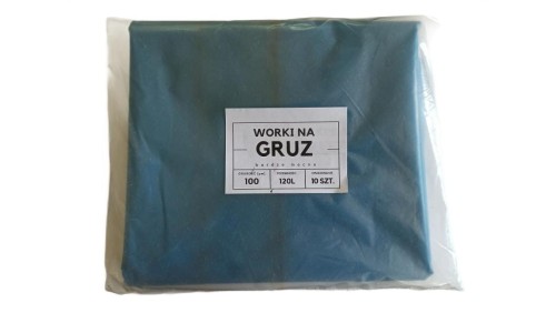 Worki na gruz 120l niebieskie bardzo mocne op. 10 szt.