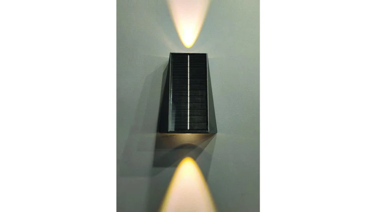 Oprawa elewacyjna solar arch 2 x 2W 70lm 3.7Vx1500mAh 840 IP54 4000K