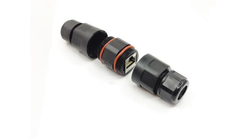 Wodoodporna mufa kablowa z gniazdami RJ45, IP65