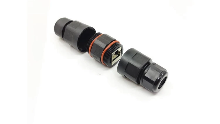 Wodoodporna mufa kablowa z gniazdami RJ45, IP65