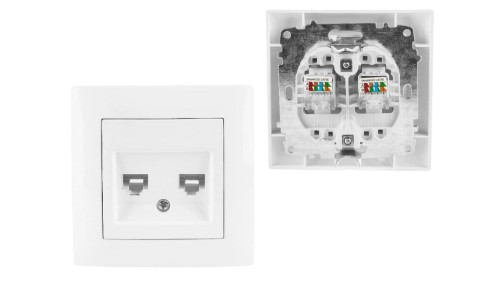 WESA Gniazdo Komputerowe Podwójne
