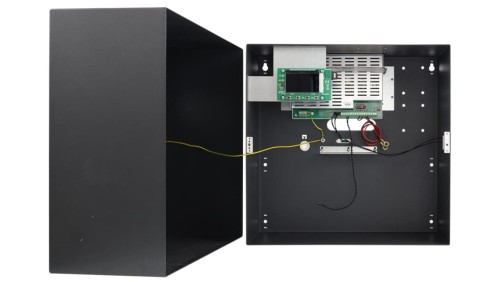Zasilacz buforowy impulsowy w obudowie metalowej 414x407x190mm, z panelem LCD, Grade 3 HPSG3 13,8V/10A/65Ah/LCD