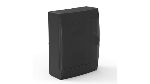 Rozdzielnica natynkowa 16-modułowa 215x290,5x110mm czarna dymna 600.001.160 HOROZ ELECTRIC