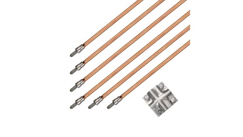 Uziom kompletny kuty pomiedziowany / miedziowany St/Cu powłoka 100 um Cu 14,2mm 6m RST0060171C100