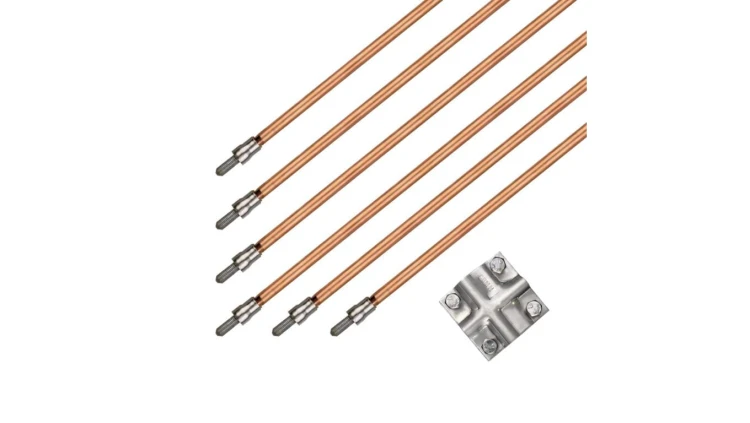 Uziom kompletny kuty pomiedziowany / miedziowany St/Cu powłoka 100 um Cu 14,2mm 6m RST0060171C100