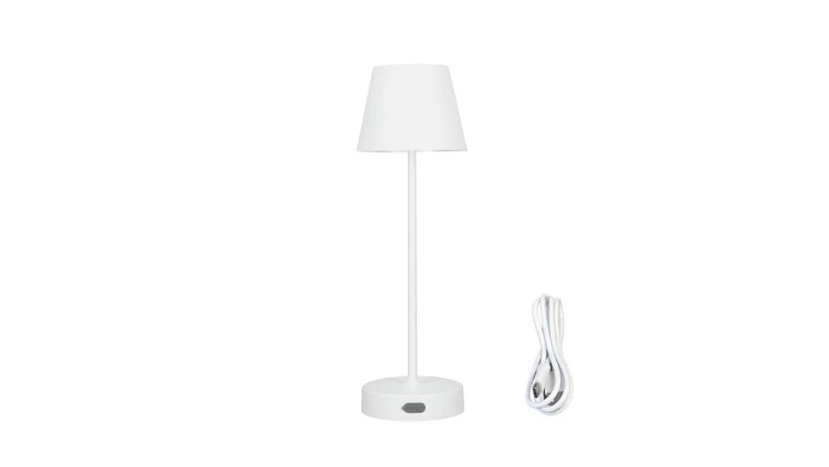 Lampka stołowa NELI 2,7W LED biała, z akumulatorem 2200mAh, IP54, barwa ciepła 200lm, 33cm, EDO777642 EDO