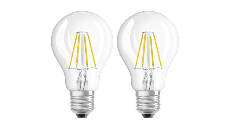 2Pak Żarówka LED E27 A60 6,5W = 60W 806lm 2700K Ciepła 300 Filament OSRAM STAR