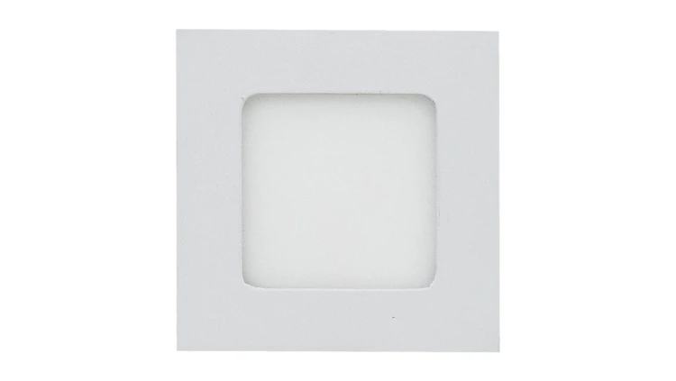 Plafon kwadratowy podtynkowy wpuszczany LED 6W 420lm 3000K IP20 biały barwa WW biała ciepła V-TAC VT-607SQ