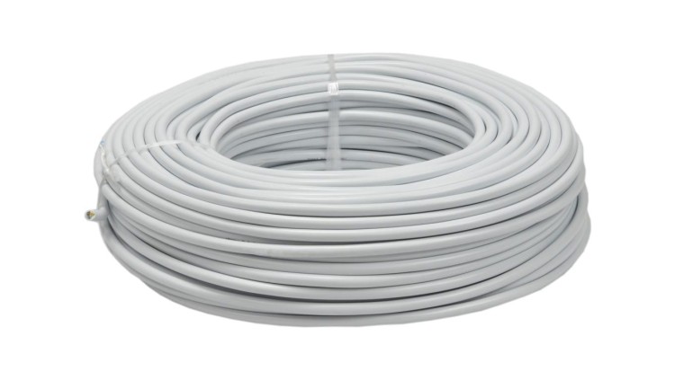 Kabel warsztatowy OWY / H05VV-F 5x0,5mm2 biały 300/500V giętki linka Elektrokabel /100m/