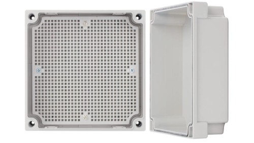 Obudowa ABS 170x170x110, wodoszczelna z plastikowymi śrubami i płytą montażową AWB171711