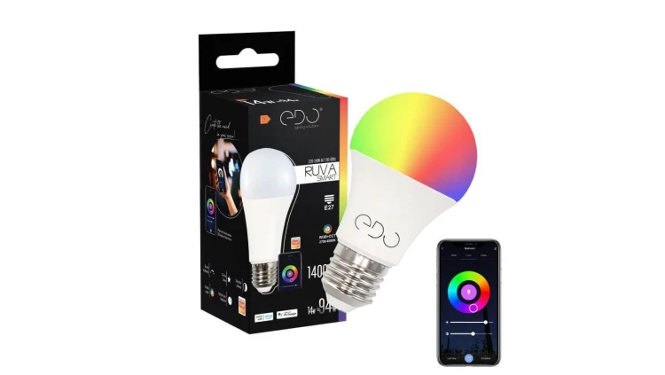 Żarówka RUVA Smart LED E27 14W RGB+CCT 2700-6500K 1400lm WiFi Tuya Smart EDO777431 EDO