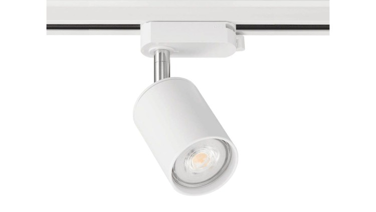 Lampa Szynowa na Żarówkę GU10 Biała Jednofazowa