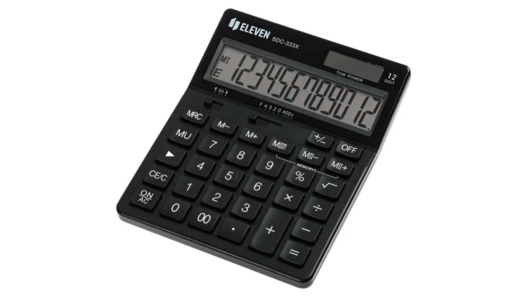 ELEVEN Kalkulator biznesowy SDC333XBK czarny