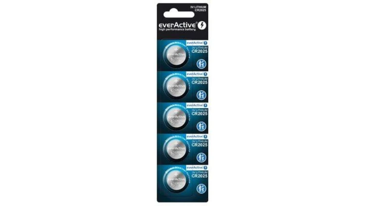 5x bateria litowa mini everActive CR2025