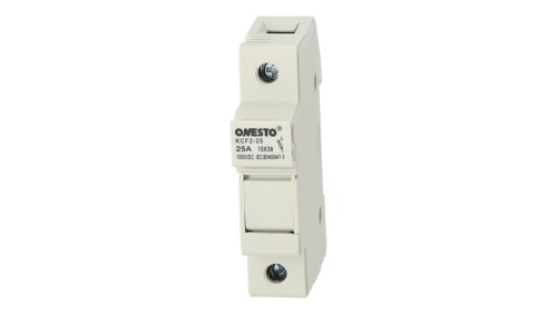 Podstawa bezpiecznikowa 25A 1-biegunowa 1P (1000V DC) 1-modułowa na wkładki 10x38mm ONESTO