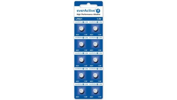 10 x bateria alkaliczna mini everActive AG1 G1 LR621 LR60