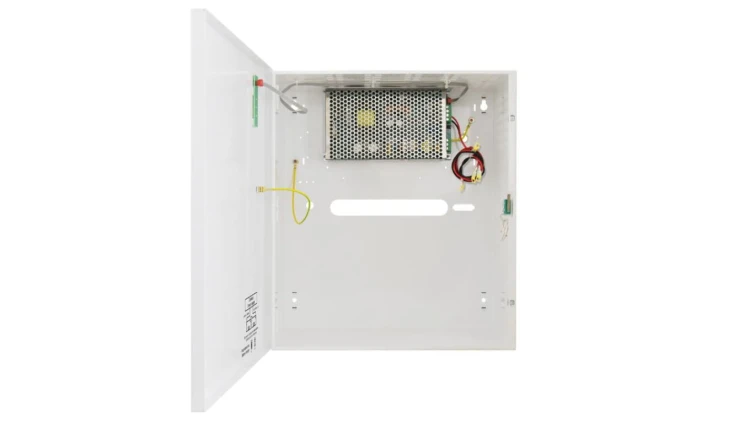 Zasilacz buforowy impulsowy w obudowie metalowej 330x380x173mm HPSB 27,6V/5A/2x17Ah