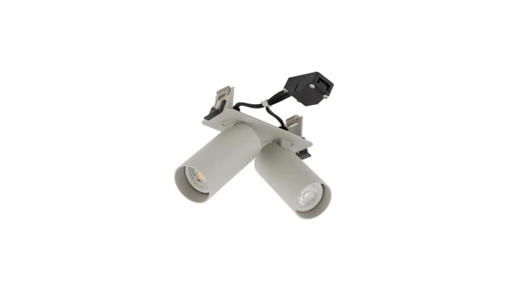 Lampa podtynkowa z ruchomymi spotami FOURTY SURFACE szary 2xGU10 11444 Nowodvorski
