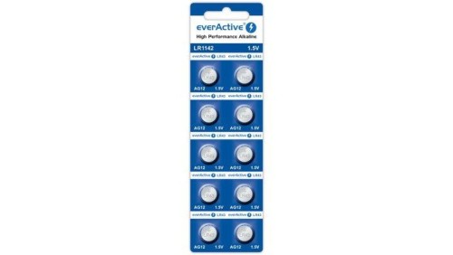 10 x bateria alkaliczna mini everActive AG12 G12 LR1142 LR43