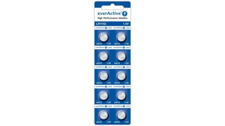 10 x bateria alkaliczna mini everActive AG12 G12 LR1142 LR43
