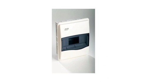 IP40 Rozdzielnica modułowa 1x8 ORO podtynkowa (drzwi transparentne) PE+N