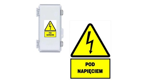 Trytyt Tablica samoprzylepna 105x148 POD NAPIĘCIEM NO2-PN