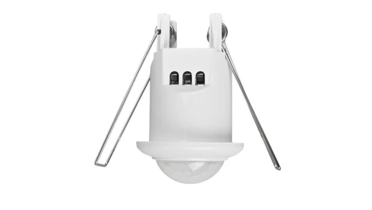 Czujnik ruchu PIR, 360, 300W, okrągły, podtynkowy, mini